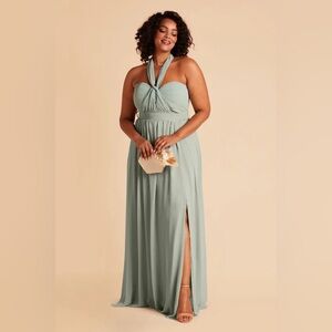 Birdy Grace Convertible Chiffon Dress grey/seafoam green XL